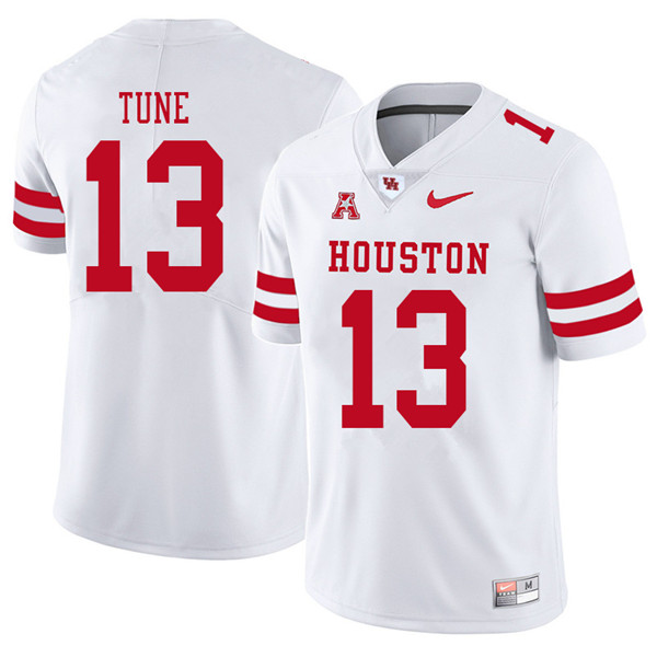 2018 Men #13 Clayton Tune Houston Cougars College Football Jerseys Sale-White